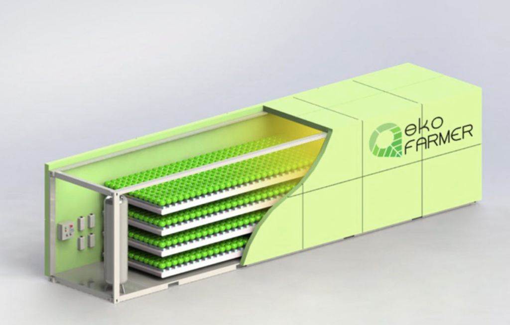 A Finnish company wants miniature vegetable farms to become a familiar sight on city streets