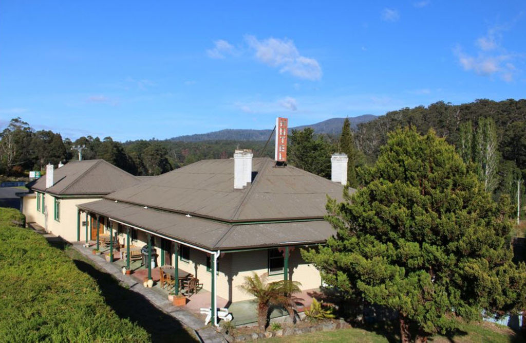 The Tasmanian pub featured in the film The Hunter is on the market