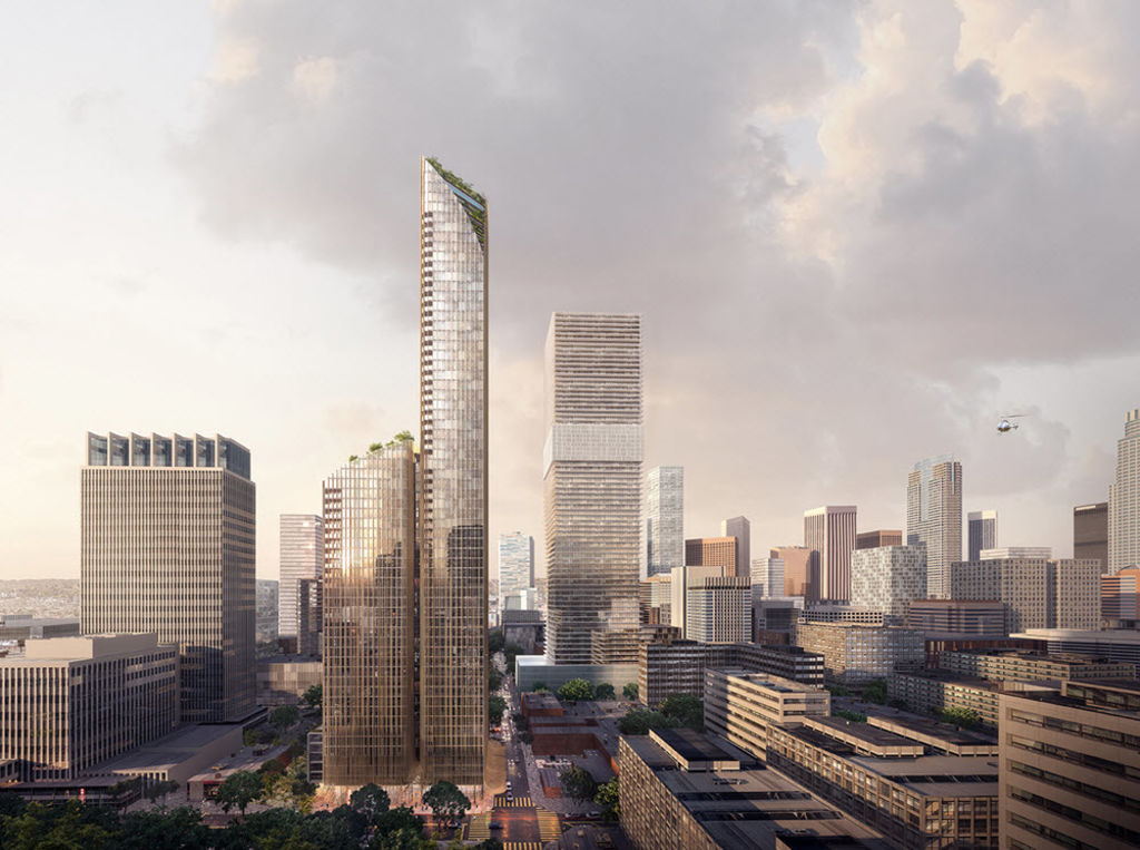 Australian-based architect Koichi Takada designs LA tower inspired by Californian Redwoods