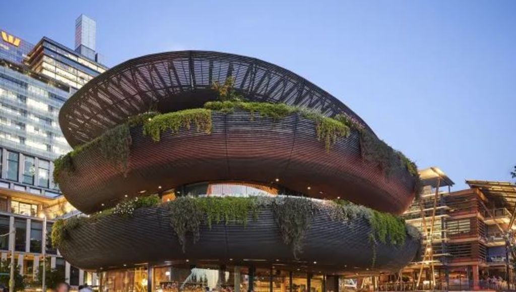 Barangaroo's 'bird nest' hits the market