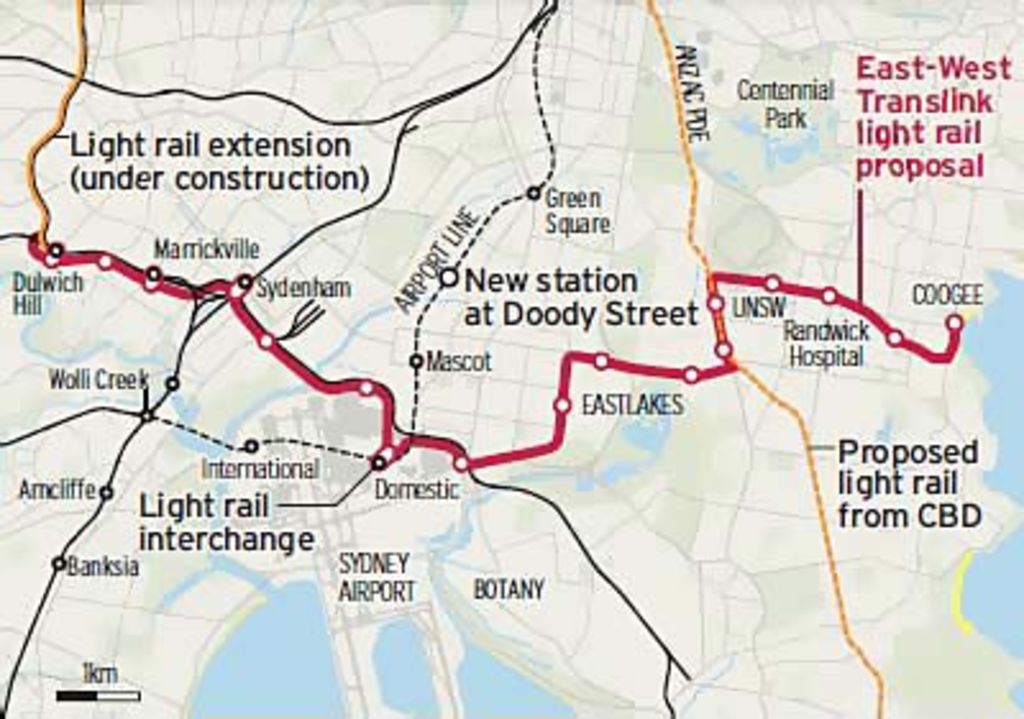 link light rail route map