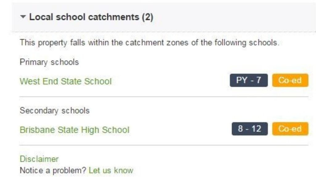 School catchment zones a key factor when buying property