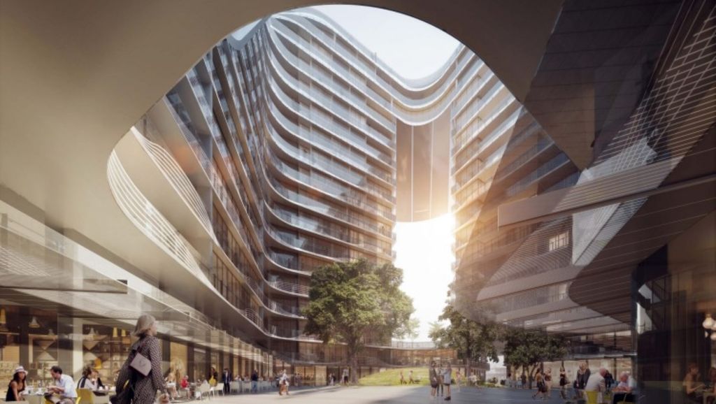 An artist's impression of Infinity by Crown at Green Square.