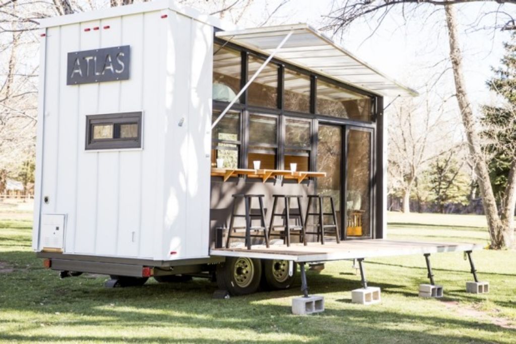 Priorities! A tiny home with its own bar