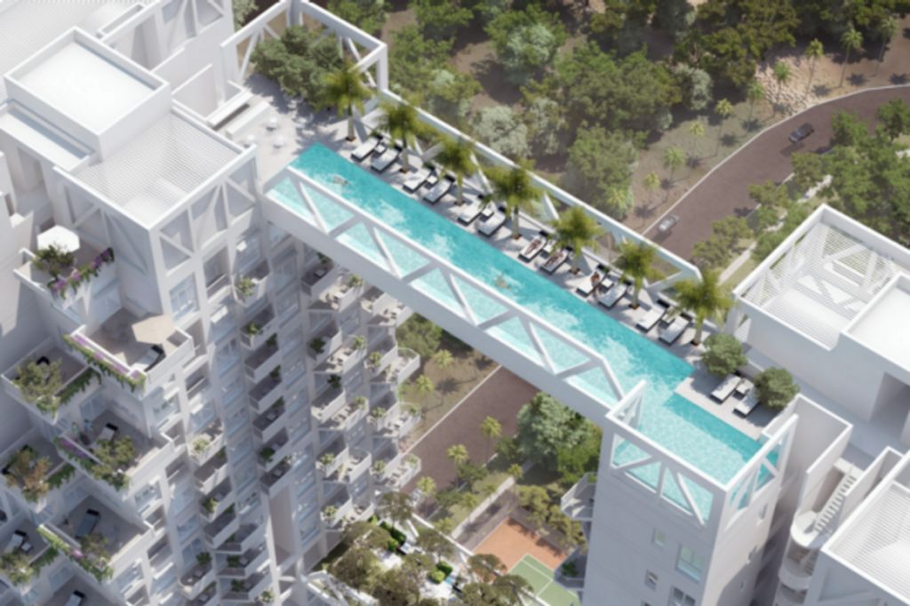 This pool, 38-storeys high, is not for the faint-hearted