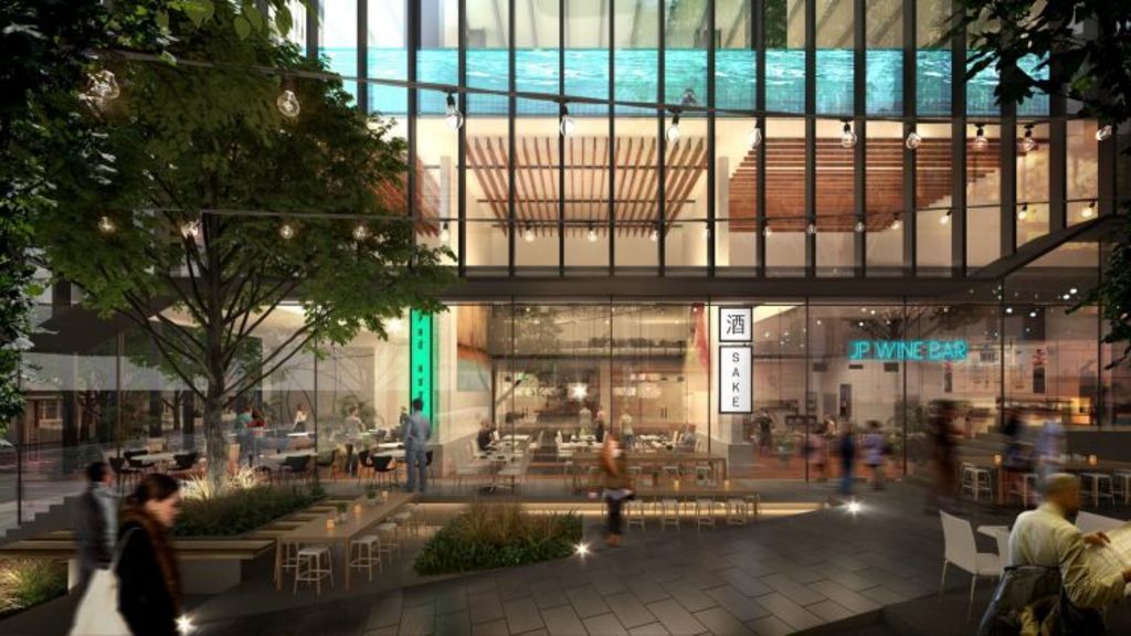 Artist's impression of retail on the ground floor of the podium at 8 Hopkins Street in Footscray. Photo: Supplied