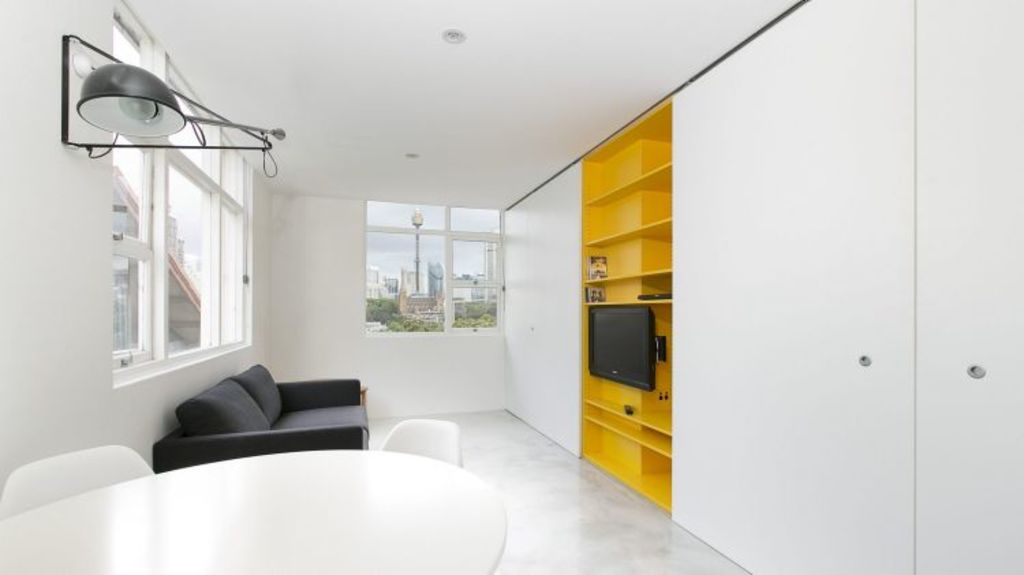 Funky Potts Point studio designed by Nicholas Gurney packs lots into small space