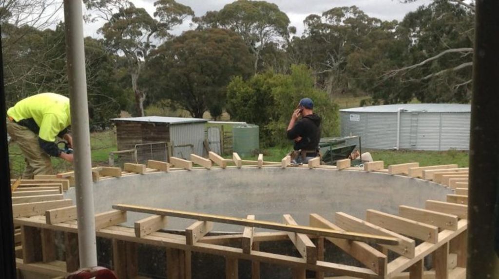 Local tradesmen on the job. Photo: Supplied