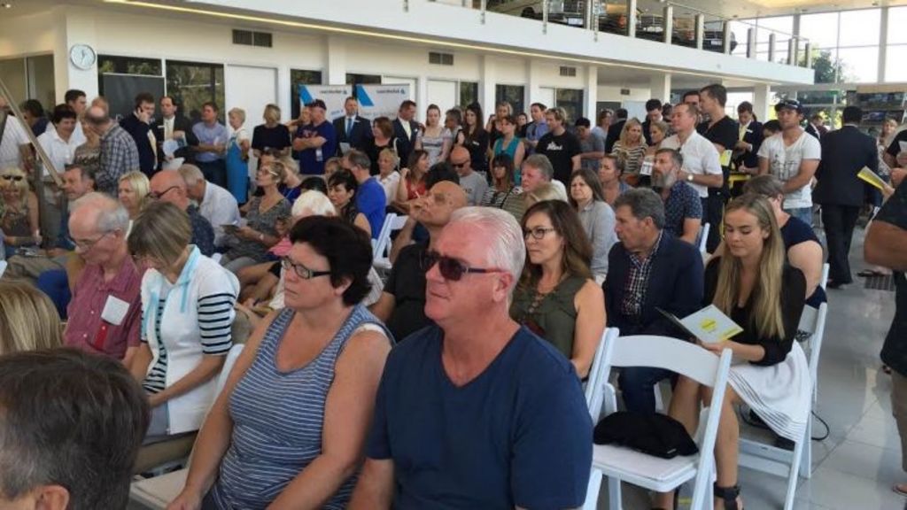 Big crowds turned up for Sunshine Coast's biggest auction event. Photo: Rachel Clun