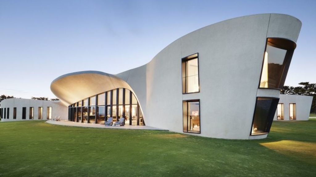 Architect Wood Marsh designed the striking beach house. Photo: SOTHEBYS