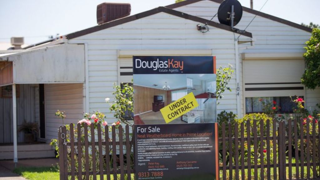 In Sunshine, Melbourne's third fastest growing suburb for house prices, 'For Sale' signs are a common sight. Photo: Jason South
