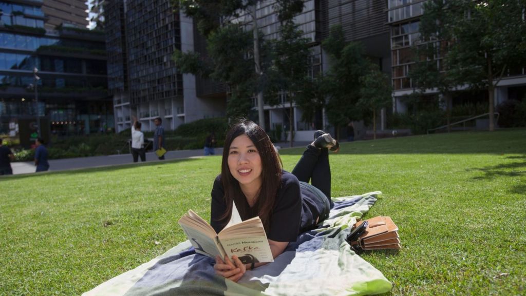 Sydneysiders like Cindy Erlina are choosing to buy properties with good access to green spaces. Photo: Fiona Morris