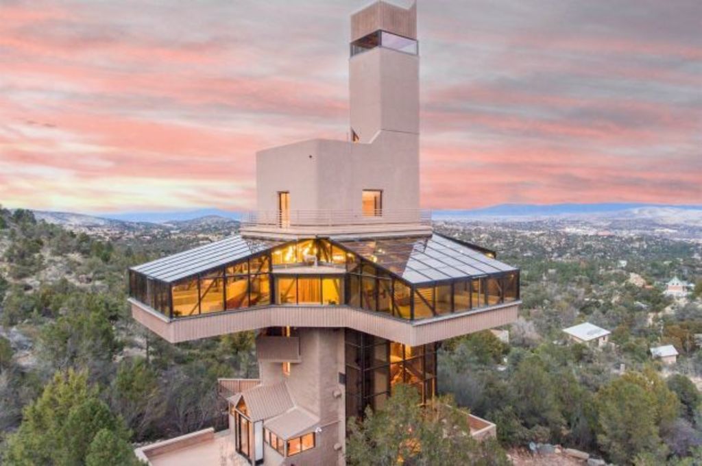 View from the top: North America's tallest house is on the market