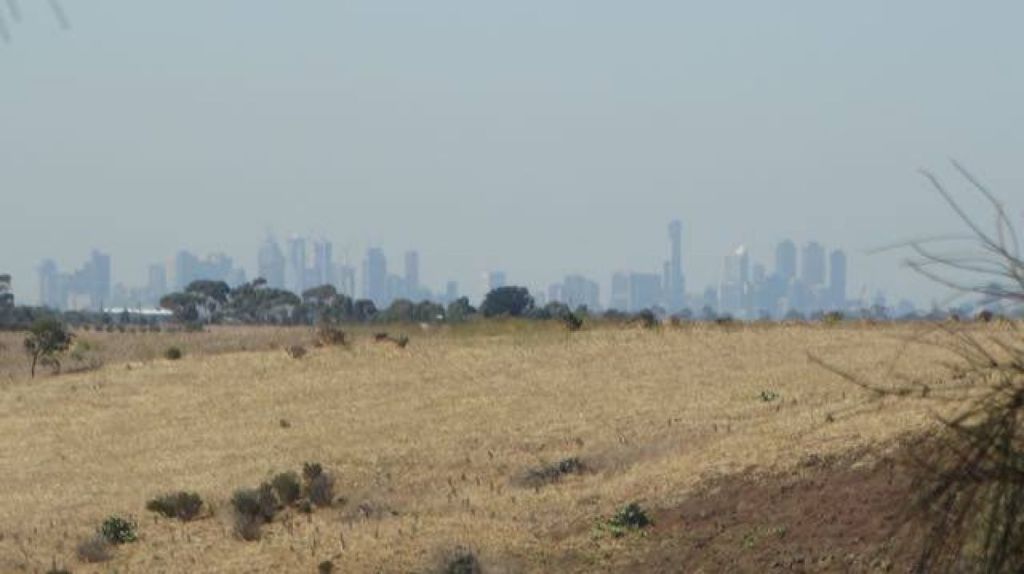 The view of Melbourne's CBD from Keilor Photo: Tony Smith/Facebook: Community Hub for Keilor
