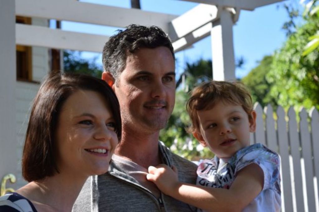 Bold bidding from young dad nabs family a new home in affluent suburb