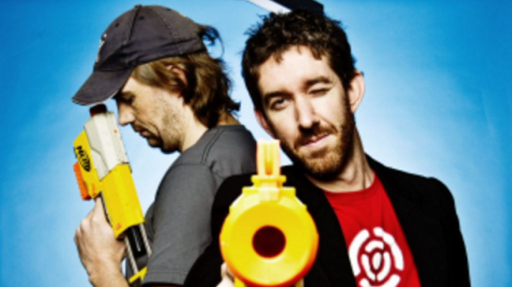 Atlassian co-founders Scott Farquhar (right) and Mike Cannon-Brookes have traded up their real estate fortunes in recent years. Photo: Nic Walker
