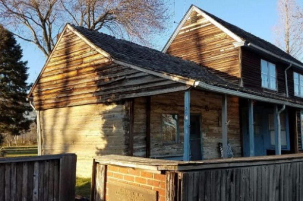 The oldest log cabin in America is up for sale