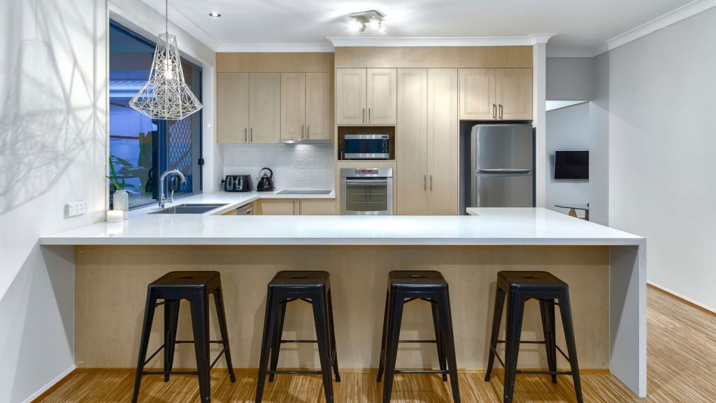 After: Grey Gum property kitchen. Photo: Hotspace Consultants