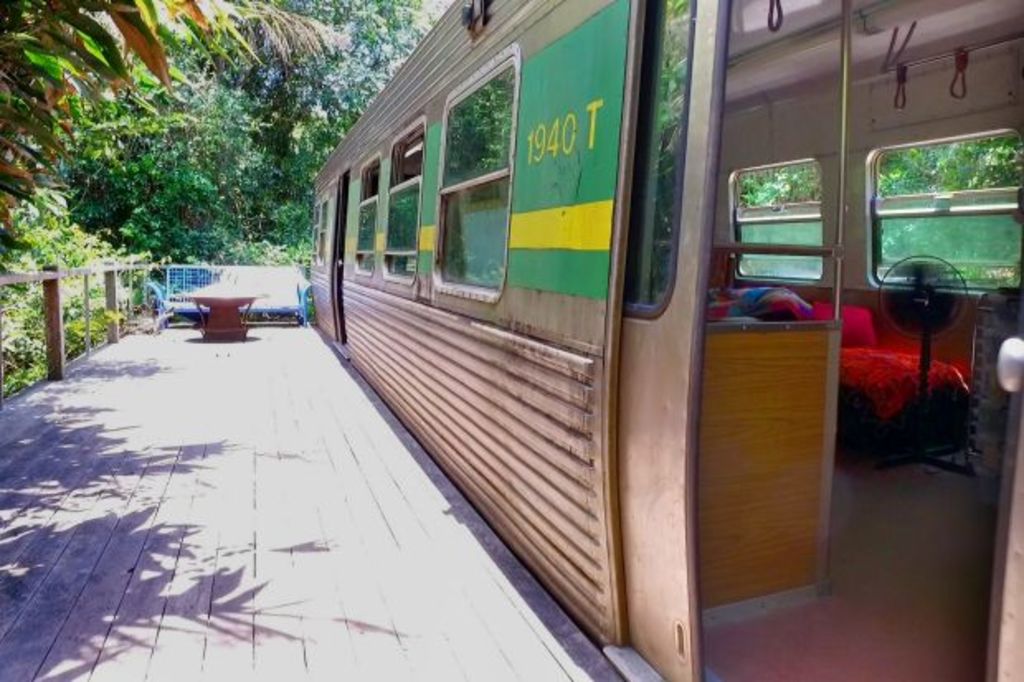 Rainforest refuge: Meet the woman who lives in a 1979 train carriage