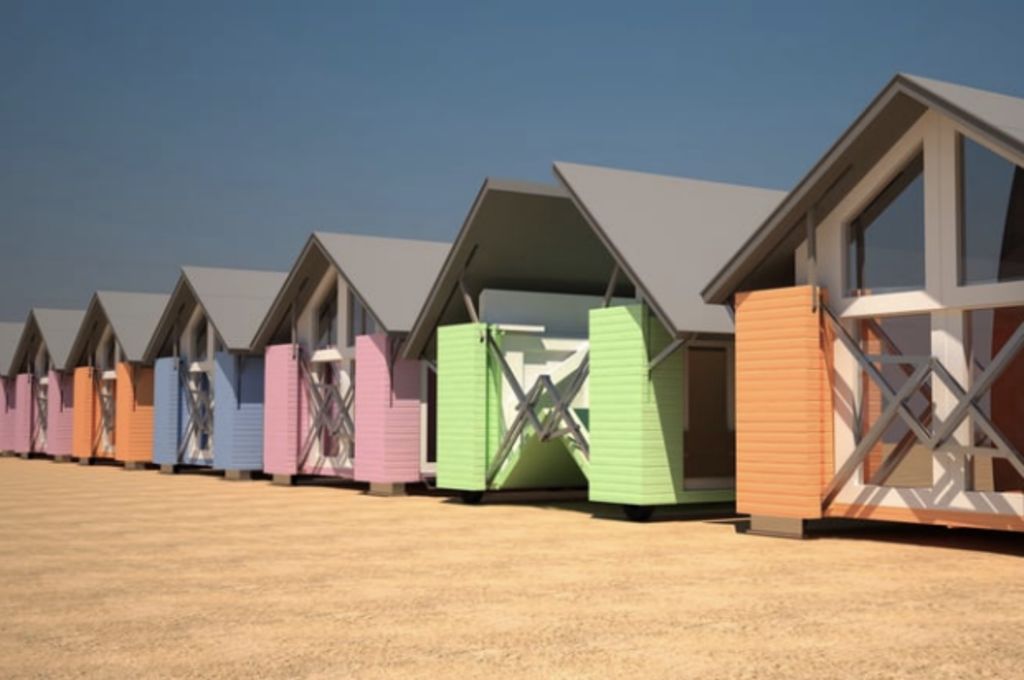 Pop-up houses assemble themselves in eight minutes