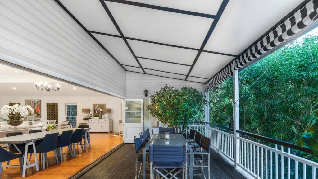 French doors connect the interior and the outdoors at 120 Adelaide Street East, Clayfield. Photo: Deb Foschiatti