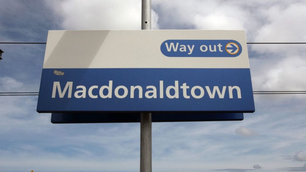 Macdonaldtown The phantom Sydney suburb with just a train station