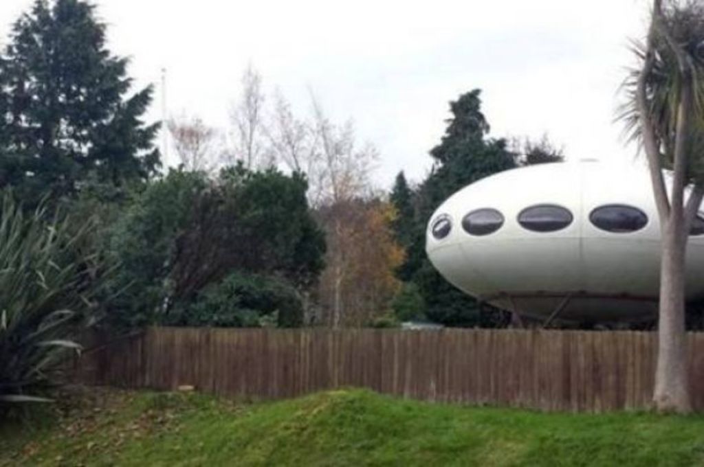 Rare Futuro spaceship house up for sale in New Zealand