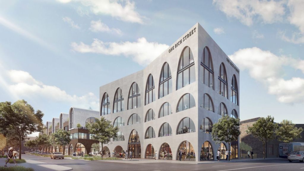 A development application has been lodged for a major commercial and creative industries centre in Marrickville's industrial heartland. Photo: Supplied