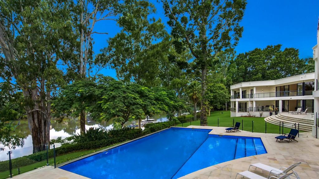 An infinity-edge pool overlooks the river. Photo: Supplied