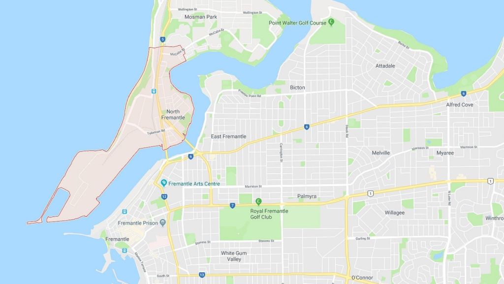 Map Of Fremantle And Surrounding Suburbs North Fremantle: The Tiny Perth Suburb Giving Locals A Taste Of Melbourne