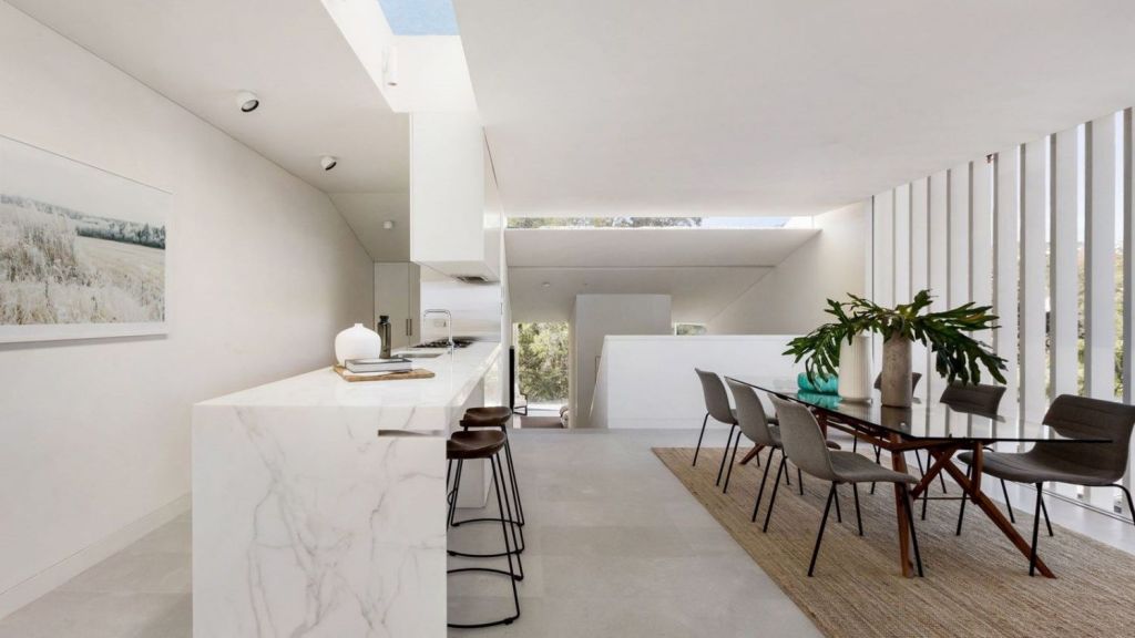 Kitchen design is all about openness, flow and balance. Image: 87B Manning Road, Woollahra. Photo: Supplied