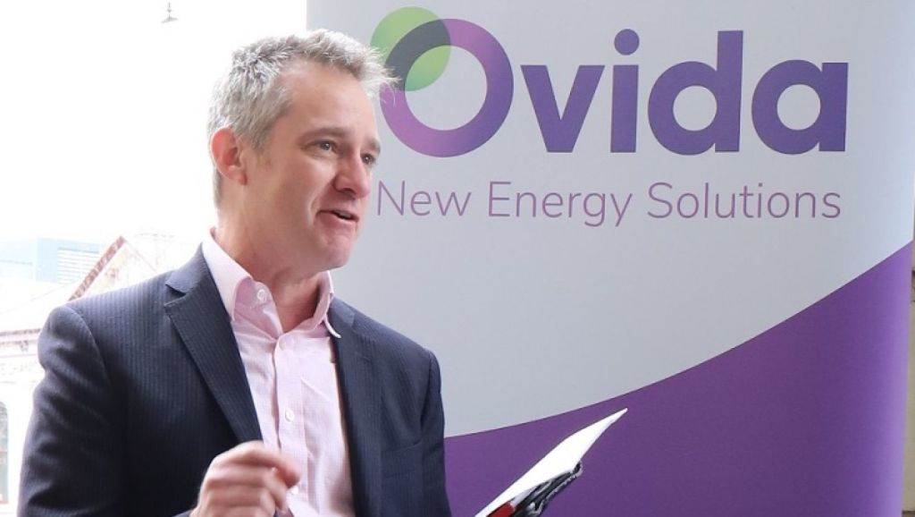 Ovida General Manager James Seymour. The energy company is retro-fitting three high-rise apartment blocks with solar power and batteries in an Australia-first trial.