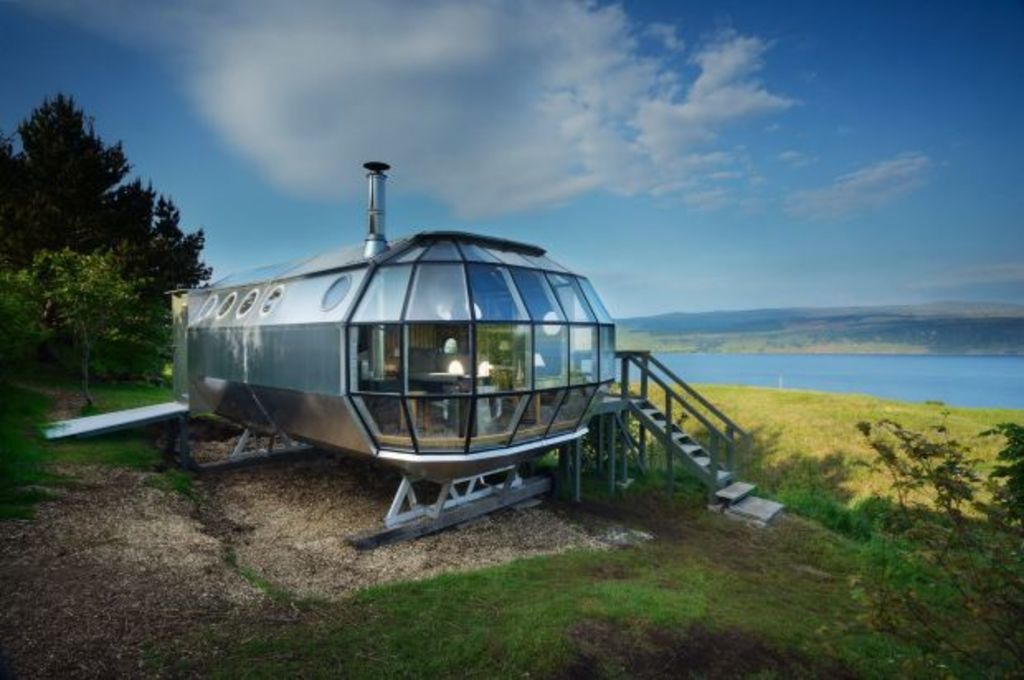 AirShip 002, the tiny 'pod' home in Scotland that you can rent on Airbnb