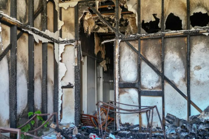 A fire-ravaged home sells for $98,000 in ‘competitive’ bidding war