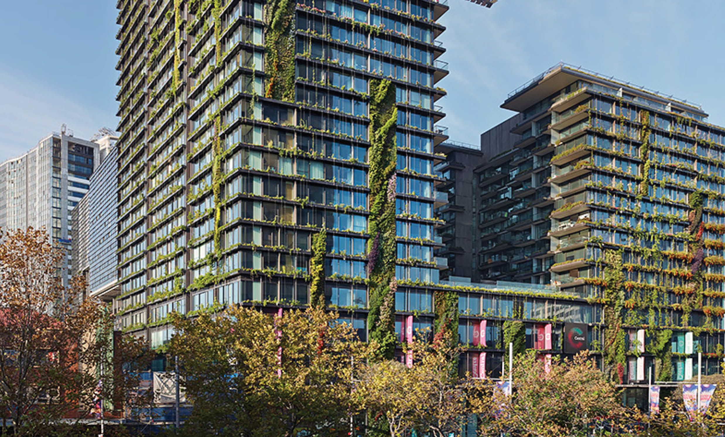 The deep green apartment block that scooped a top awards night