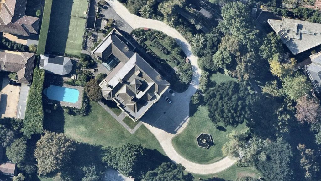 Aerial view of Coonac in Toorak.
