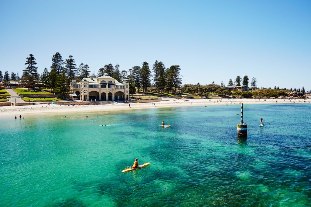 Aerial view of Cottesloe Beach