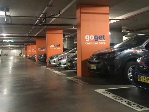 GoGet vehicles