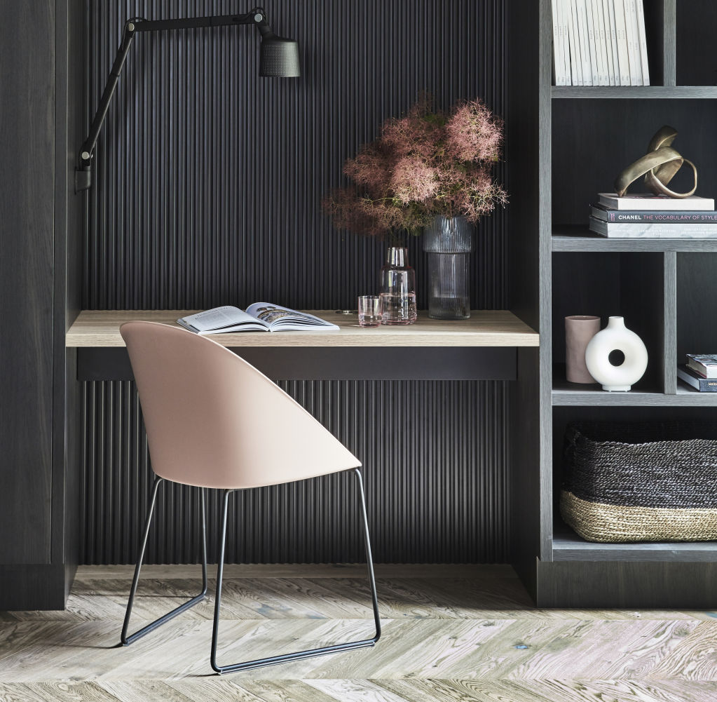 This study space by Studio Trio uses decorative lighting to lend personality. Photo: Maree Homer Photography Pty Ltd