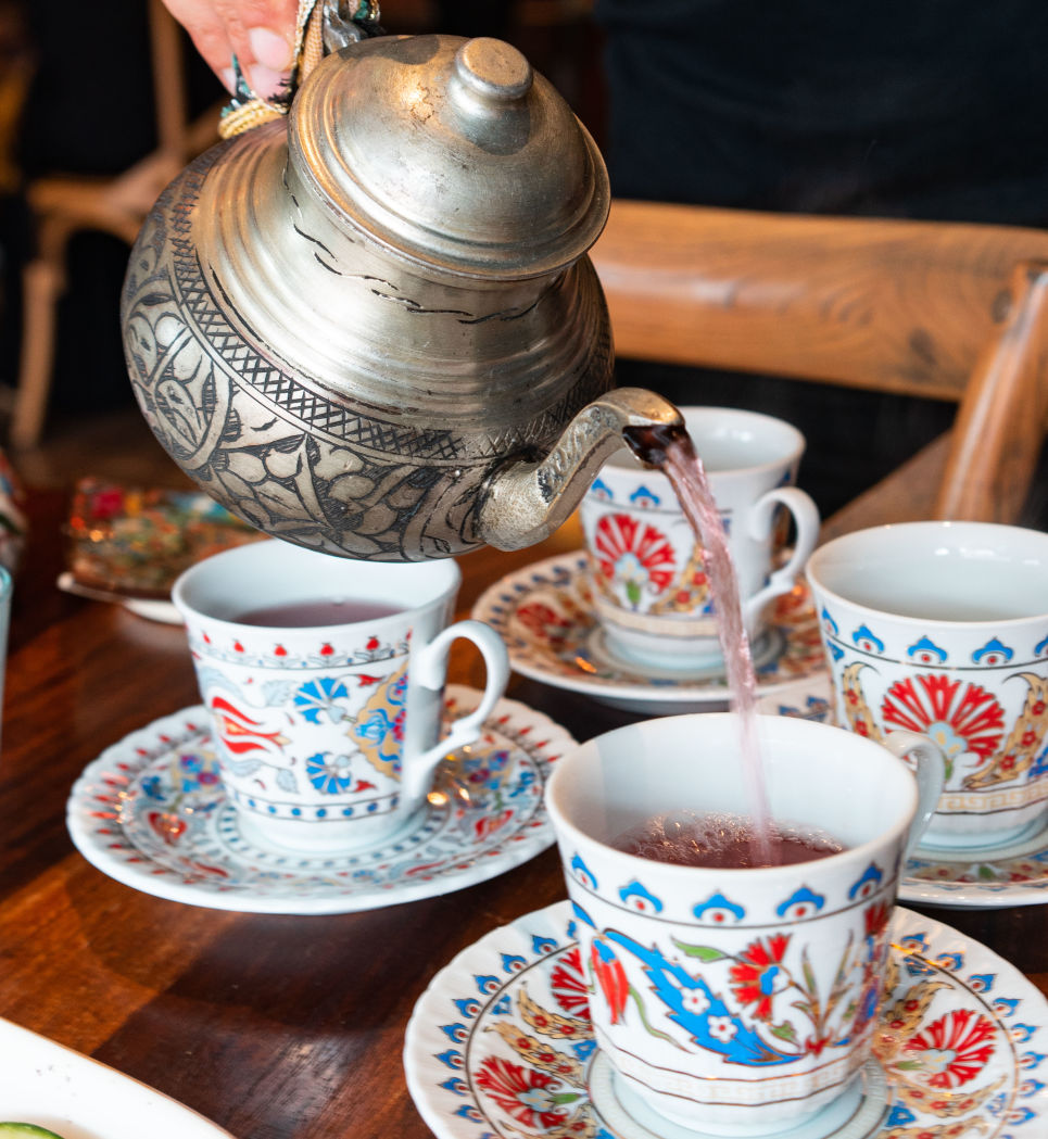 There's a gift shop upstairs if the cups take your fancy at The Turkish Tea House. Photo: Sofia Levin