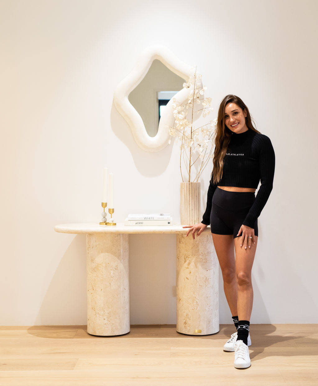 Her work may have taken her all over the world, but the face and co-founder of fitness app Sweat still happily calls her childhood suburb in Adelaide home. Photo: JOSIE WITHERS
