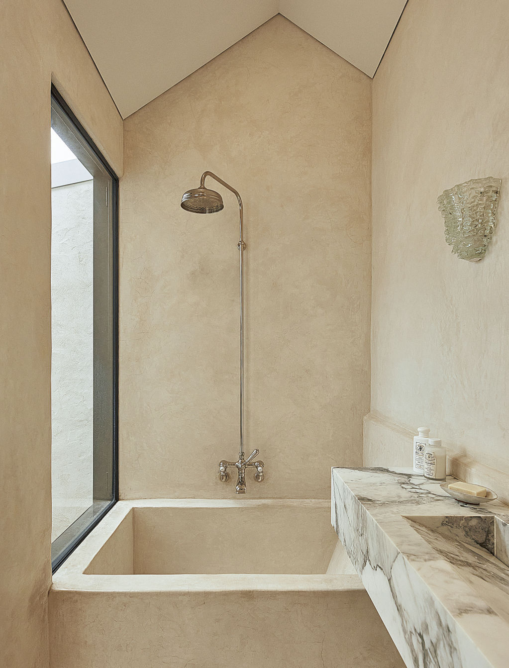 Richard says the bathroom has a 'bit of a day spa vibe'. Photo: Supplied