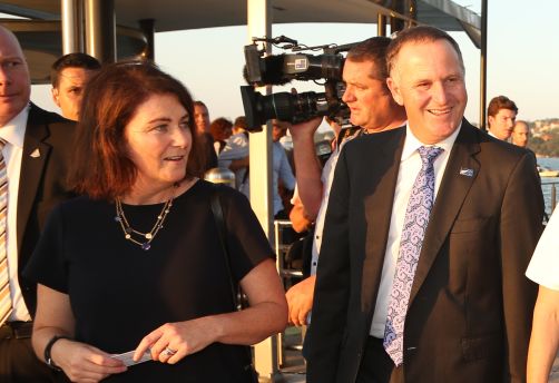 Former New Zealand prime minister Sir John Key and his wife Lady Bronagh. Photo: Adam Taylor