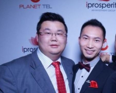 International fugitives and iProsperity founders Michael Gu and Harry Huang.