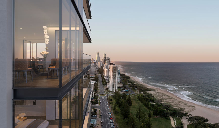 Luxe Broadbeach offers 28 whole-floor apartments on the Gold Coast