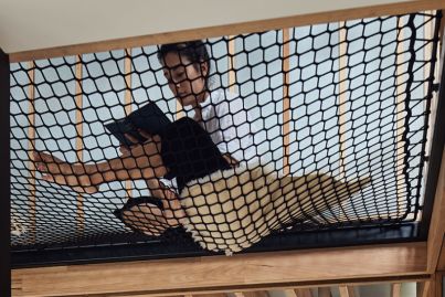 Huh? Why this house has two unusual 'rooms' made out of nets