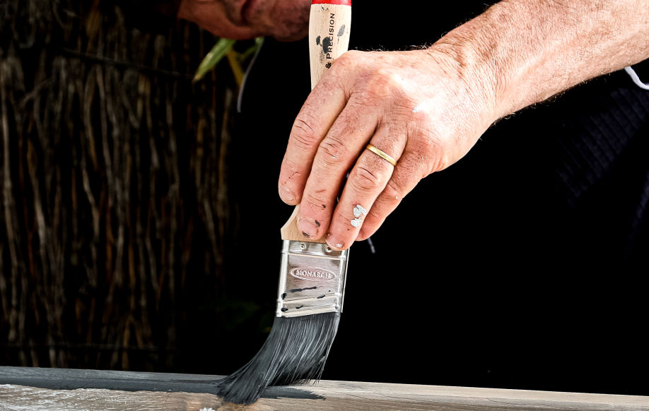Invest in a good quality paint brush for a professional result. Photo: Monarch