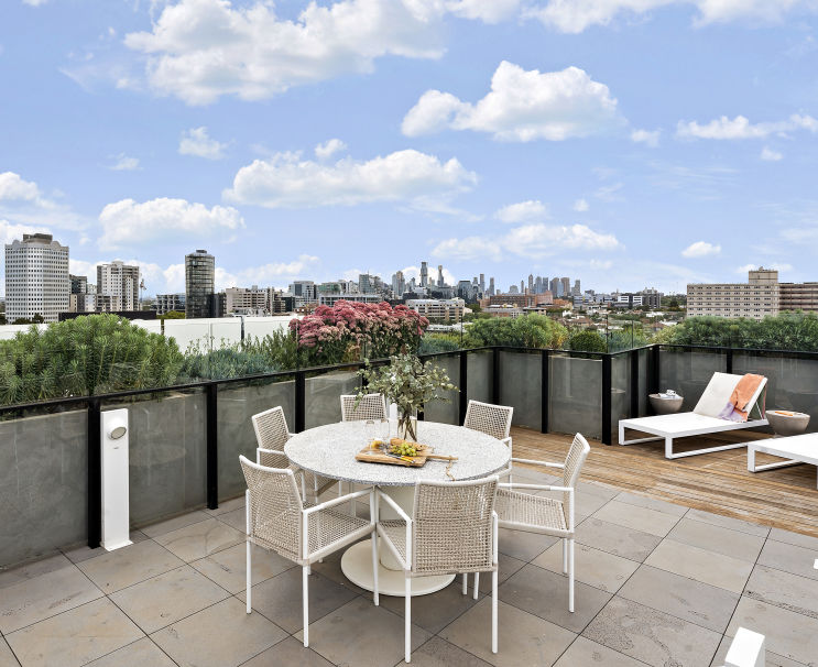 Hit the heights: A stunning penthouse with a rooftop terrace to boot