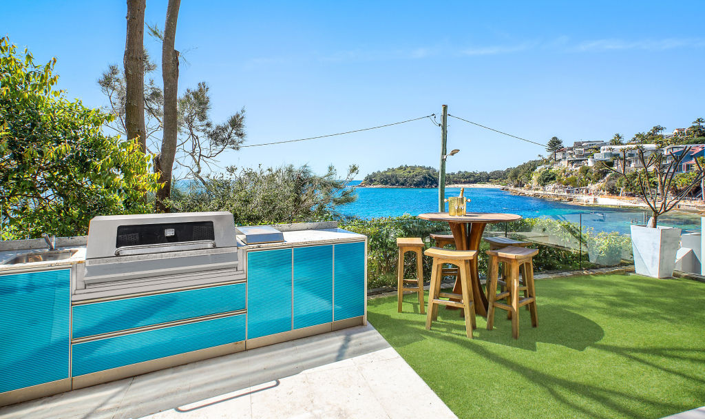The apartment soaks in views of Cabbage Tree Bay and its aquatic reserve, Bower break and Shelly Beach. Photo: Supplied