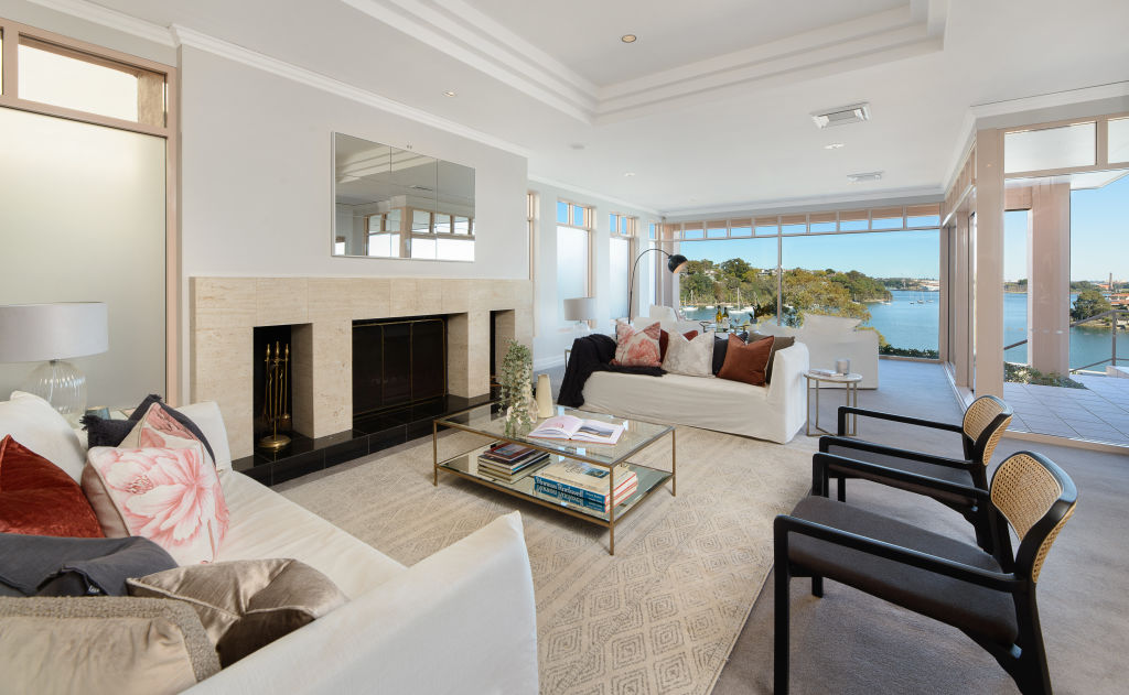 Nearly every room in the home has picturesque views, including the living and dining spaces overlooking the water. Photo: Supplied
